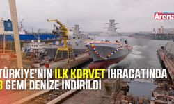 Türkiye'nin Asya-Pasifik'e ilk korvet ihracatında gemiler denize indirildi