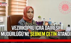 Vezirköprü İcra Dairesi’nin yeni müdürü Şebnem Çetin oldu