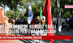 Vezirköprü'de Kunduz Yağlı Güreşleri Festivali başladı