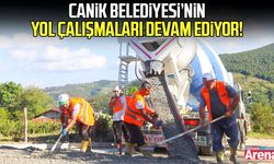 Samsun Canik'te yol çalışmaları devam ediyor!