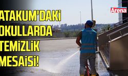 Samsun Atakum'daki okullarda yoğun temizlik mesaisi