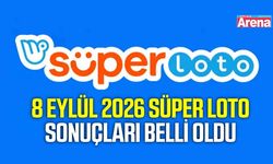8 Eylül 2026 Süper Loto sonuçları belli oldu