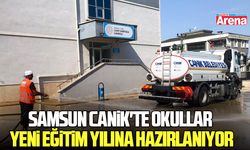 Samsun Canik'te okullar yeni eğitim yılına hazırlanıyor