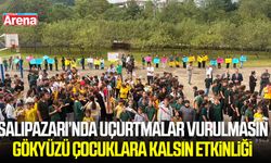 Salıpazarı'nda öğrencilerin katılımıyla uçurtmalar vurulmasın, gökyüzü çocuklara kalsın etkinliği düzenlendi