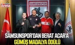 Samsunspor’dan Berat Acar’a gümüş madalya ödülü
