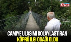 Camiye ulaşımı kolaylaştıran köprü ilgi odağı oldu
