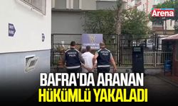 Bafra'da aranan hükümlüyü polis ekipleri yakaladı