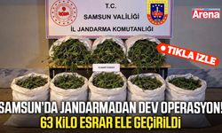 Samsun'da 63 kilo kubar esrar ele geçirildi