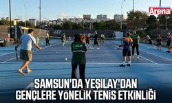 Samsun'da Yeşilay'dan gençlere yönelik tenis etkinliği