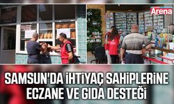 Samsun'da ihtiyaç sahiplerine eczane ve gıda desteği