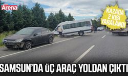 Samsun’da feci kaza! Üç araç yoldan çıktı
