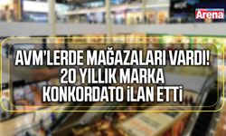 AVM’lerde mağazaları bulunan 20 yıllık markadan kötü haber