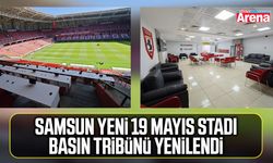 Samsun Yeni 19 Mayıs Stadı basın tribünü yenilendi