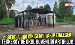 Tekkeköy’de öğrencilerin güvenliği için dikkat çeken uygulama