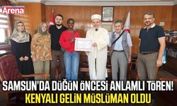 Samsun'a gelin olan Kenyalı Kosgei Müslüman oldu