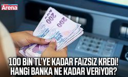 100 bin TL’ye kadar faizsiz kredi! Hangi banka ne kadar veriyor?