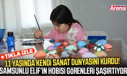 Samsunlu Elif, deniz kabuklarını sanat eserine dönüştürüyor