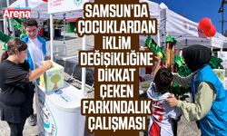 Çocuklar Samsun’da iklim krizine dikkat çekti