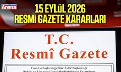 15 Eylül 2026 Resmi Gazete kararları