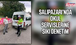 Salıpazarı’nda okul servislerine sıkı denetim