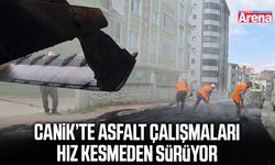 Canik’te asfalt çalışmaları hız kesmeden sürüyor