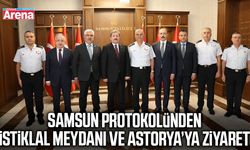 Samsun protokolünden İstiklal Meydanı ve Astorya’ya ziyaret
