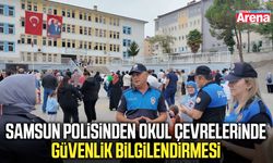 Samsun polisinden okul çevrelerinde güvenlik bilgilendirmesi