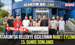 Atakum'da belediye işçilerinin nöbet eylemi 15. günde sonlandı