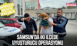 Samsun'da iki ilçede uyuşturucu operasyonu