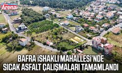 Bafra’da İshaklı Mahallesi’nin yolları yenilendi