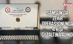 Samsun'da zehir operasyonunda 4 kişi gözaltına alındı