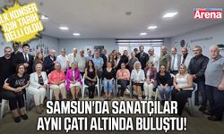 Samsun'da sanatçılar aynı çatı altında buluştu!