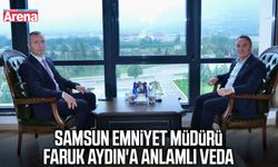 Samsun Emniyet Müdürü Faruk Aydın'a anlamlı veda