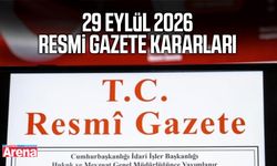 29 Eylül 2026 Resmi Gazete kararları