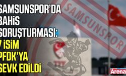 TFF’nin bahis soruşturmasında Samsunspor’dan 7 isim yer aldı