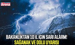 10 il için sarı kodlu uyarı! Ani sel ve dolu riskine dikkat