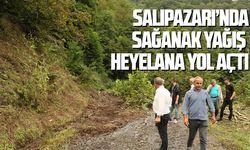 Salıpazarı’nda yağış heyelana yol açtı