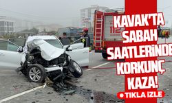 Kavak'ta korkunç kaza: 1 ölü, 3 yaralı