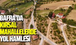 Bafra Belediyesi'nden kırsal mahallelerde yol hamlesi
