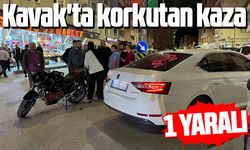 Kavak'ta korkutan kaza! 1 yaralı