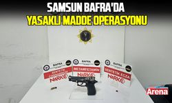 Samsun Bafra'da yasaklı madde operasyonu