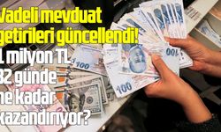 Vadeli mevduat getirileri güncellendi! 1 milyon TL 32 günde ne kadar kazandırıyor?