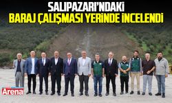 Salıpazarı'ndaki baraj çalışmaları yerinde incelendi