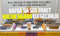Bafra'da 500 paket kaçak sigara ele geçirildi