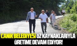Canik Belediyesi öz kaynaklarıyla üretime devam ediyor!