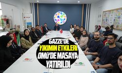 Gazze'de yıkımın etkileri OMÜ'de masaya yatırıldı