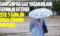 Samsun'da güz yağmurları serinlik getirdi