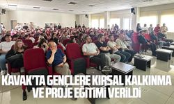 Kavak'ta gençlere kırsal kalkınma ve proje eğitimi verildi