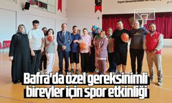 Bafra'da özel gereksinimli bireyler için spor etkinliği