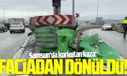 Samsun'da korkutan kaza: Faciadan dönüldü!